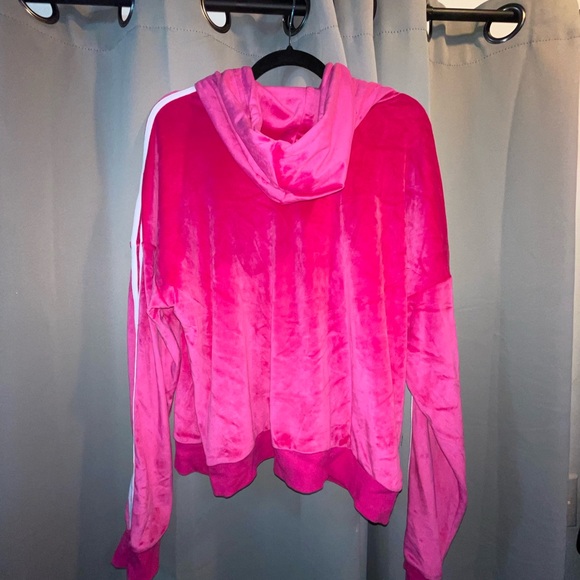 90s Barbie Pink Velour Pullover with "Original" Graphic - Picture 2 of 3
